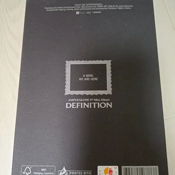 [BUNJANG] AMPERS&amp;ONE Mini 4th Album Signed Album / 앰퍼샌드원 AMPERS&amp;ONE 미니 4집 싸인 비매