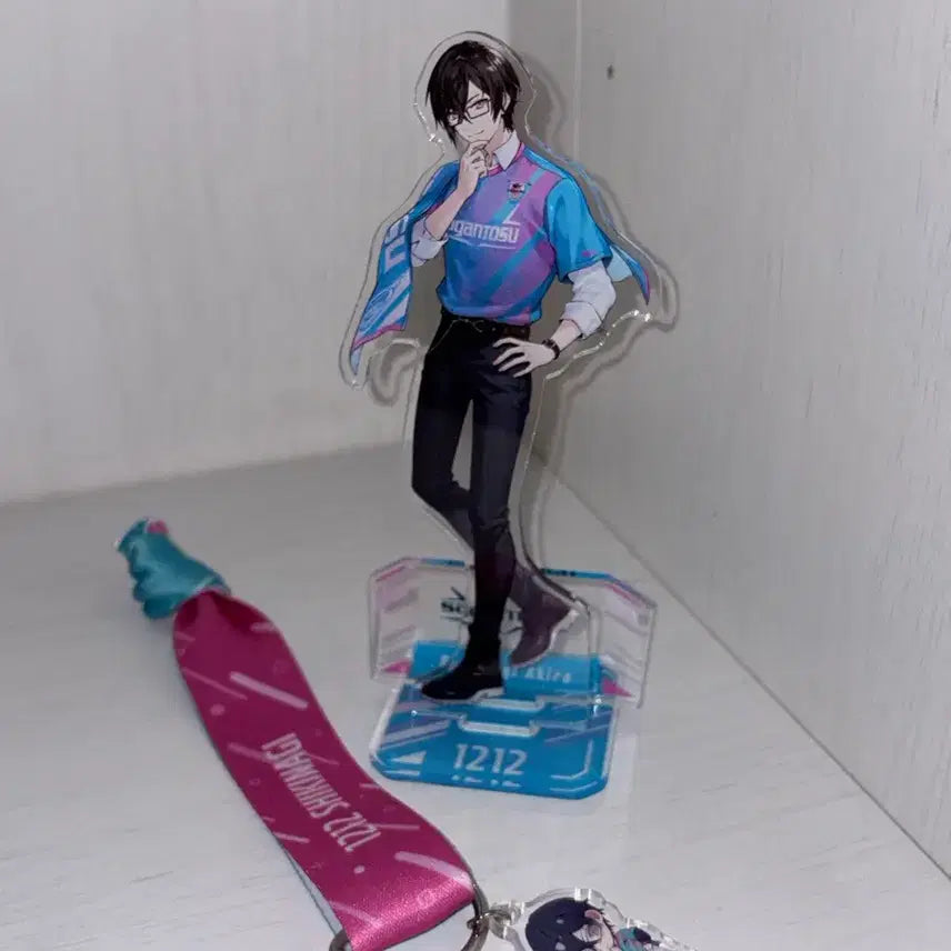 [BUNJANG] Shikinagi Akira Nijisanji Acrylic Stand / Keychain Bundle / 니지산지 시키나기 아키라 아크스타/키링 일괄