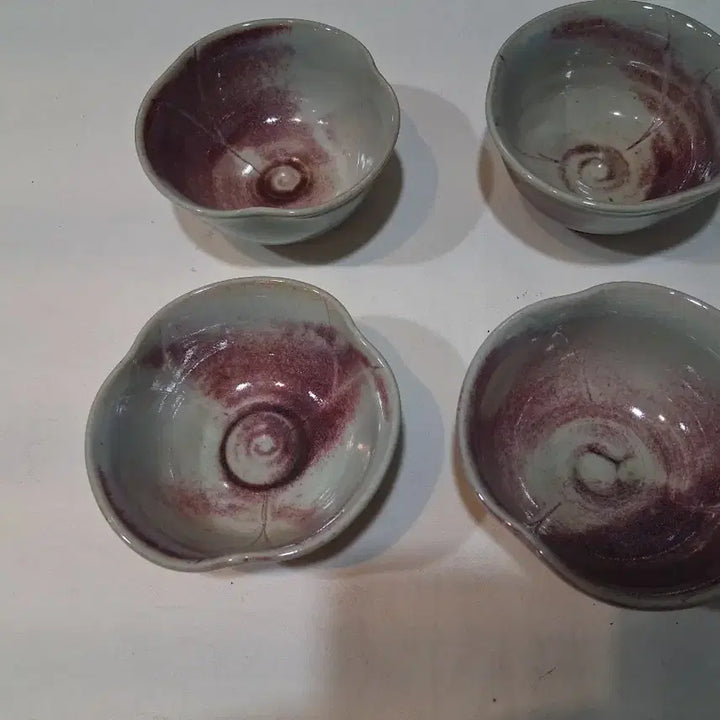 [BUNJANG] Jang Sang Cheol Tongdosa Celadon Tea Cup / Dasik Bowl / 장작가마 통도사가는길 장상철(청암도예)차잔/다식그릇