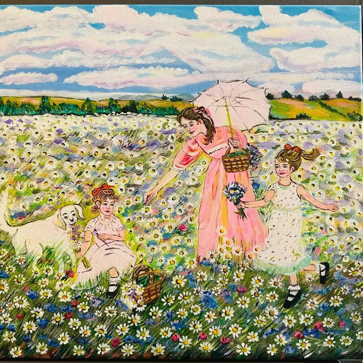 [BUNJANG] Field Mother and Children Canvas Print / 들판의엄마와아이들(캔버스)