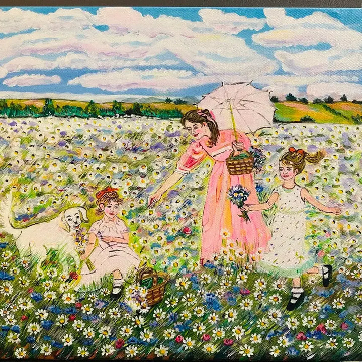 [BUNJANG] Field Mother and Children Canvas Print / 들판의엄마와아이들(캔버스)