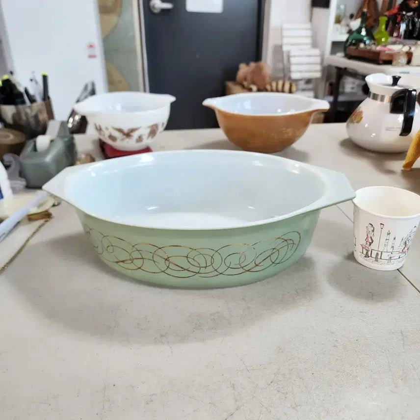 [BUNJANG] Vintage Pyrex Baking Dish 32.3cm x 21.6cm x 8.4cm / USA 오래된 파이렉스 크기32.3cmX21.6cm 높이8.4cm