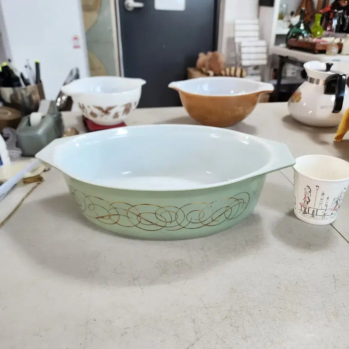 [BUNJANG] Vintage Pyrex Baking Dish 32.3cm x 21.6cm x 8.4cm / USA 오래된 파이렉스 크기32.3cmX21.6cm 높이8.4cm