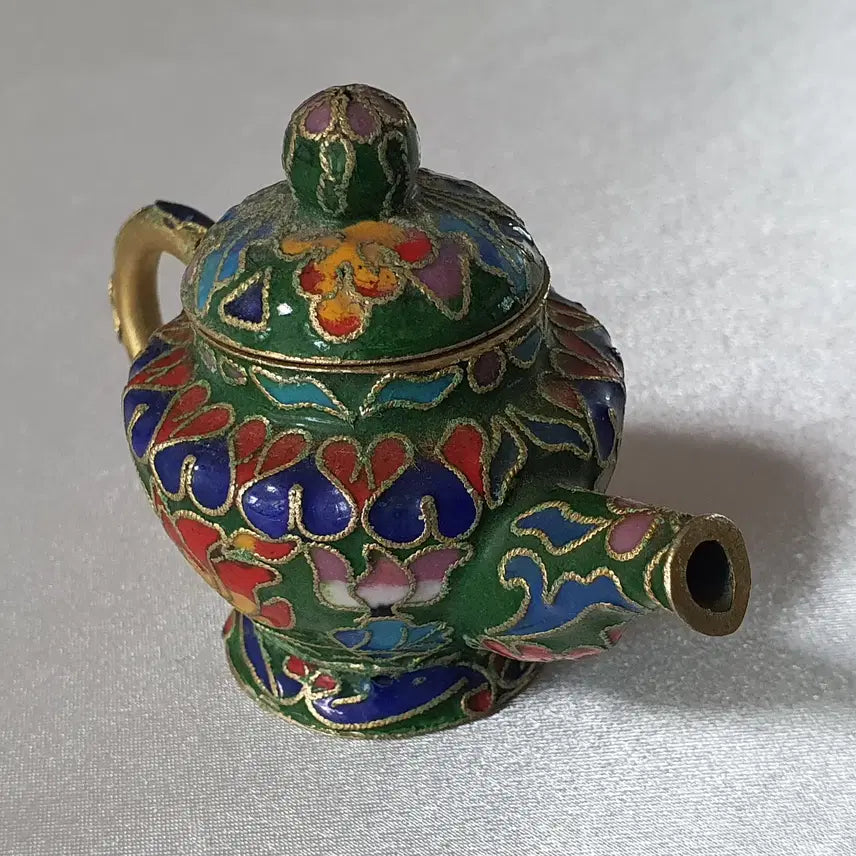 [BUNJANG] Vintage Cloisonné Miniature Teapot / 빈티지 칠보 미니 티팟