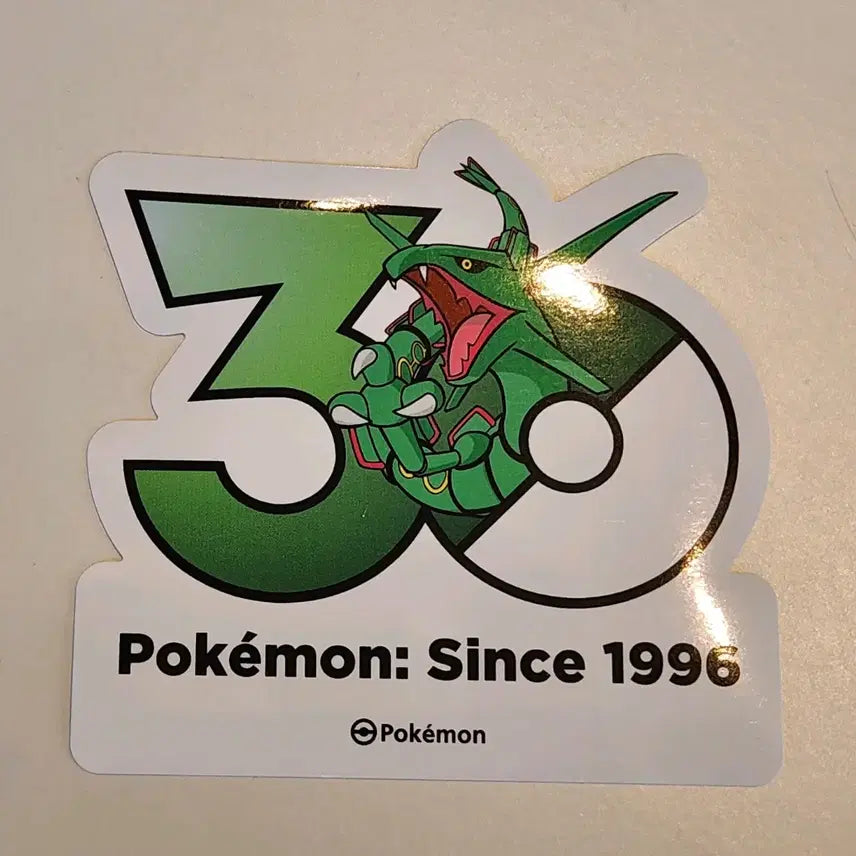 [BUNJANG] Pokemon 30th Anniversary Sticker - Rayquaza / 포켓몬 30주년 스티커 레쿠쟈