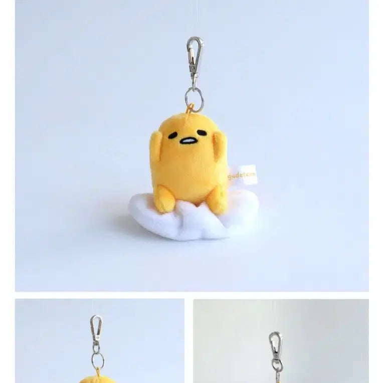 [BUNJANG] Sanrio Gudetama Plush Keychain 8cm / 산리오 구데타마 인형 키링 8cm