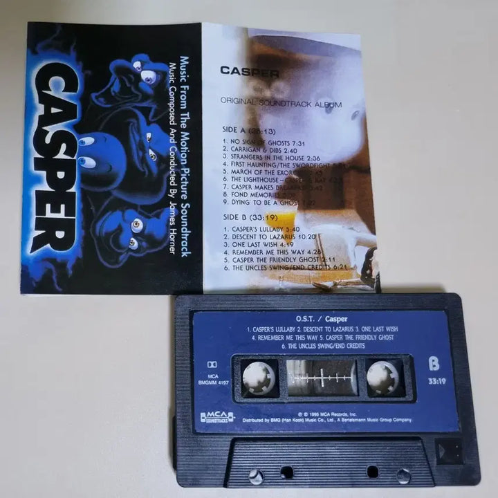 [BUNJANG] Casper the Friendly Ghost OST Cassette Tape (Unsealed) / 꼬마 유령 캐스퍼 OST (개봉 카세트테이프)