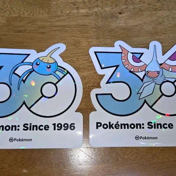 [BUNJANG] Pokemon 30th Anniversary Seongsu Pop-up Sticker Set (Beegool, Binabang) / 포켓몬스터 성수 팝업 30주년 스티커 비구슬, 비나방 셋트 판매합니다