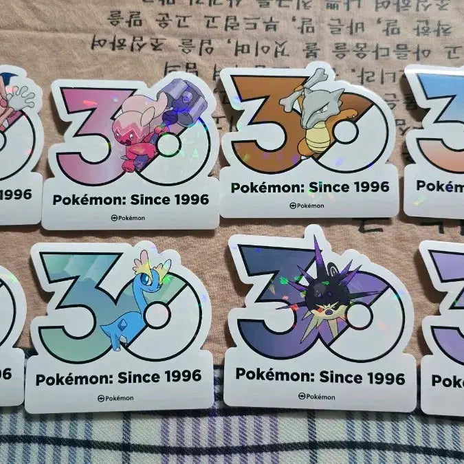 [BUNJANG] Pokemon 30th Anniversary Sticker / 포켓몬 30주년 기념 스티커 양도
