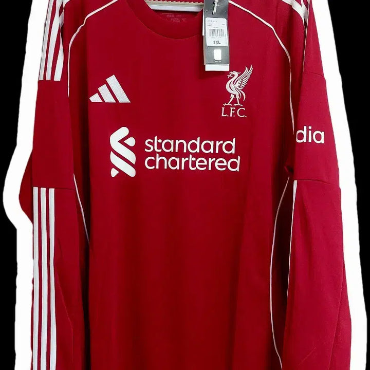 [BUNJANG] Liverpool 2025-26 Long Sleeve Home Jersey (XL) / 25-26 리버풀 홈 노마킹 긴팔 롱슬리브