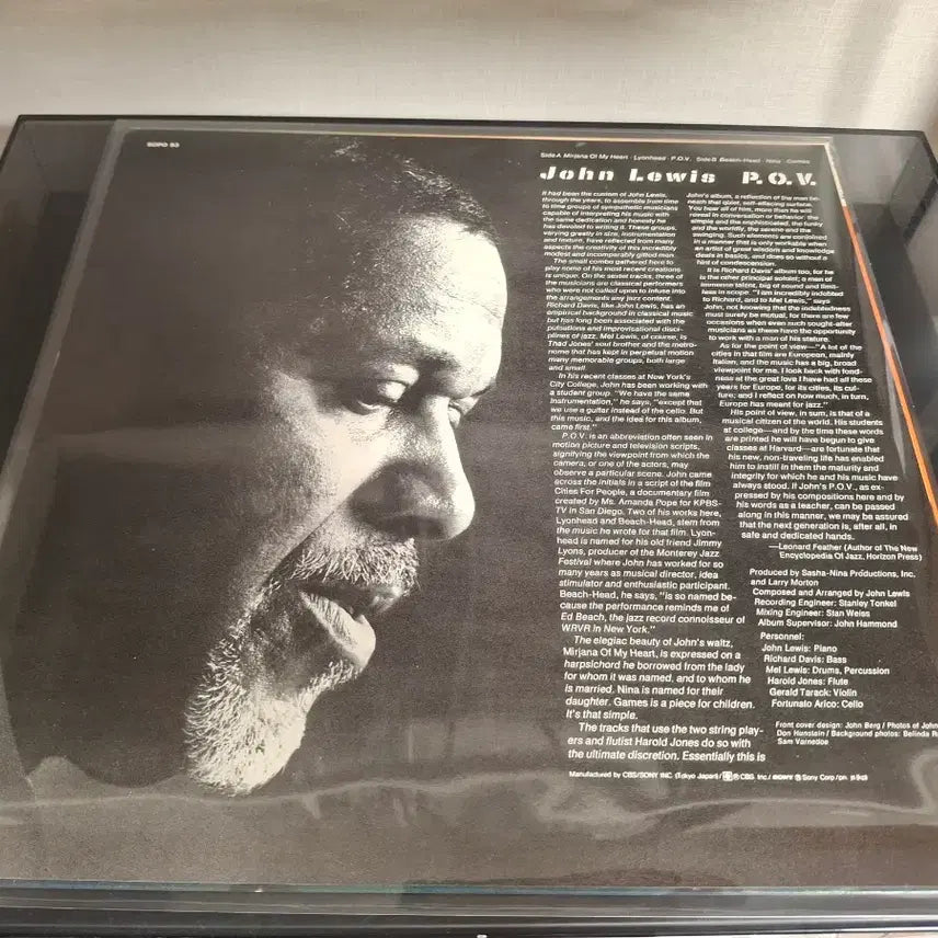 [BUNJANG] John Lewis P.O.V. Japanese Pressing Jazz LP / <수입 재즈 LP> 존 루이스 John Lewis 엘피