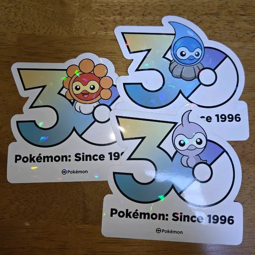 [BUNJANG] Pokemon 30th Anniversary Seongsu Pop-Up Sticker Set (3 Types) / 포켓몬스터 성수 팝업 30주년 스티커  캐스퐁 3종 셋트 판매합니다