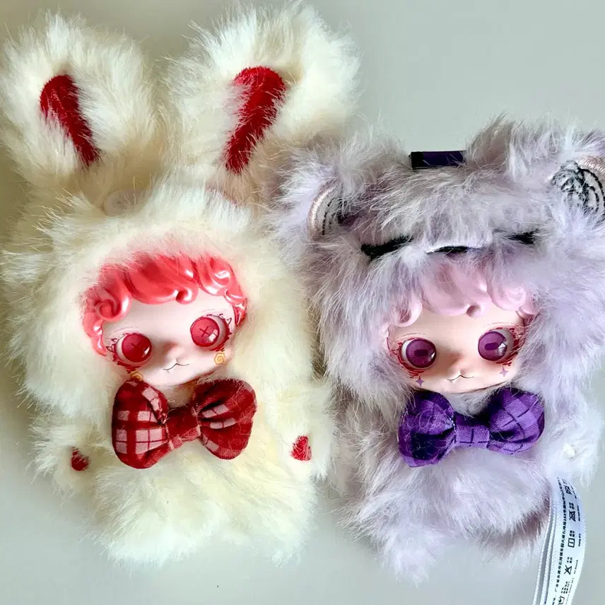 [BUNJANG] Miyoko Warm Hug Plush Bundle Set (Bunny, Bear) / (일괄판매)베이비쓰리 미오코 따뜻한포옹 _쫑긋토끼,보라곰