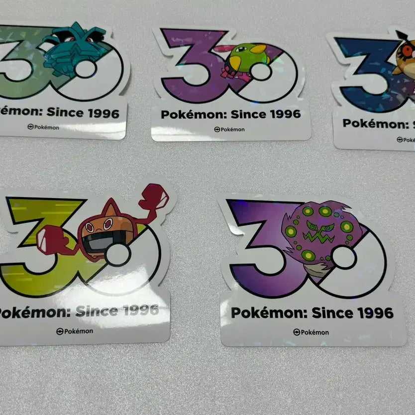 [BUNJANG] Pokemon 30th Anniversary Logo Sticker / 포켓몬 30주년 로고 스티커