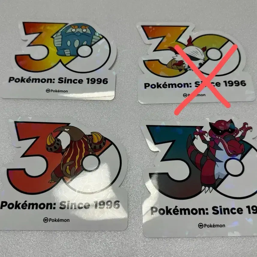 [BUNJANG] Pokemon 30th Anniversary Logo Sticker / 포켓몬 30주년 로고 스티커