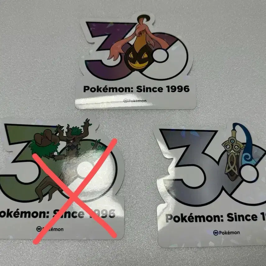 [BUNJANG] Pokemon 30th Anniversary Logo Sticker / 포켓몬 30주년 로고 스티커