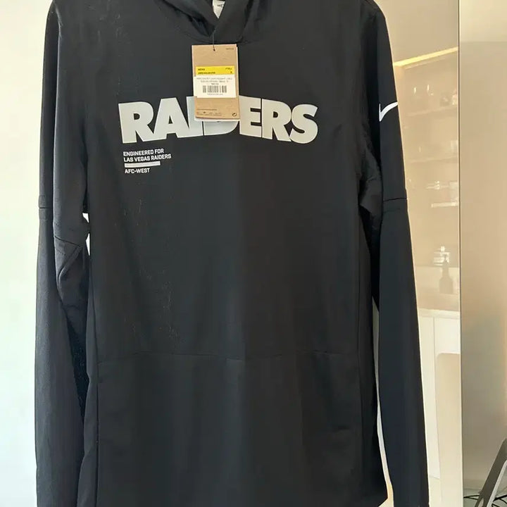 [BUNJANG] Nike Raiders Long Sleeve Hoodie Black / 나이키 레이더스 긴팔 후드티 블랙