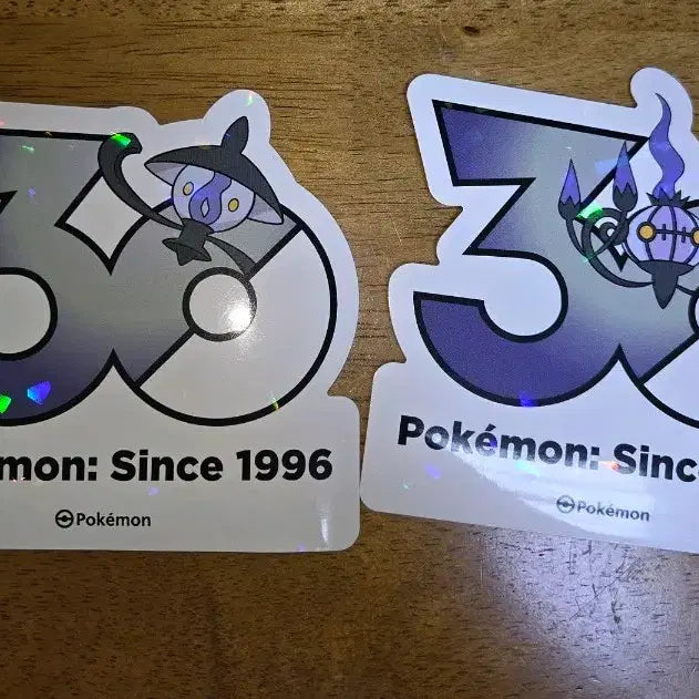 [BUNJANG] Pokemon 30th Anniversary Seosung Pop-Up Hologram Sticker Lampra &amp; Chandele / 포켓몬스터 성수 팝업 30주년 스티커 램프라, 샹델라 2종 판매합니다