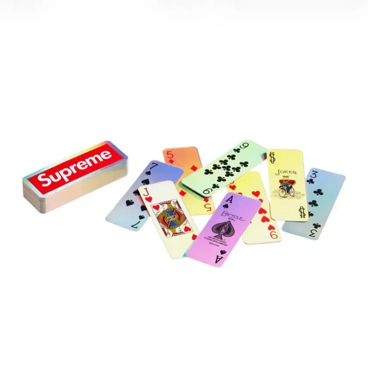 [BUNJANG] Supreme x Bicycle Holographic Slice Playing Cards / 슈프림 x 바이시클 홀로그래픽 슬라이스 카드 홀로그래픽