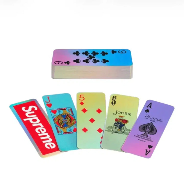 [BUNJANG] Supreme x Bicycle Holographic Slice Playing Cards / 슈프림 x 바이시클 홀로그래픽 슬라이스 카드 홀로그래픽