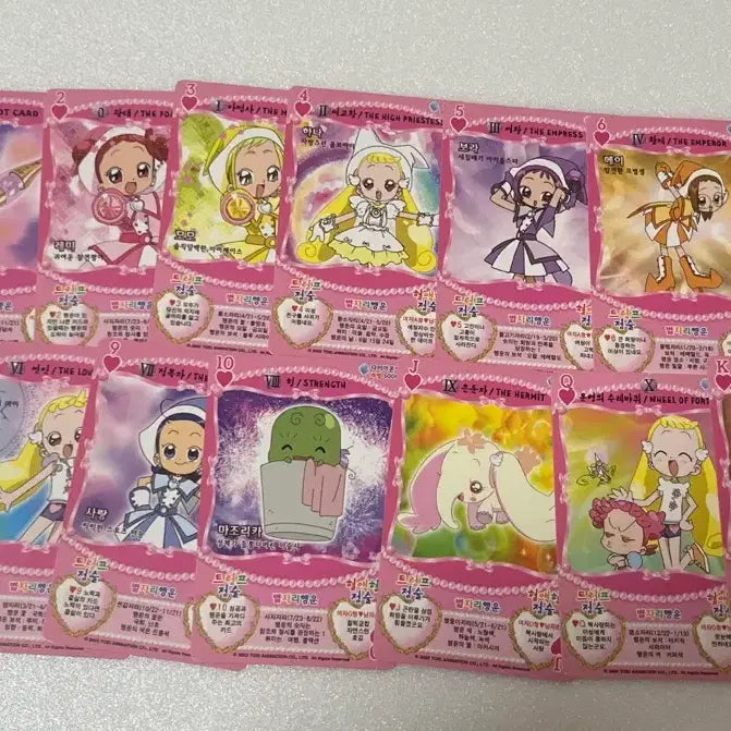[BUNJANG] Ojamajo Doremi Tarot Photo Trump Cards / 꼬마마법사 레미 오자마녀 도레미 타로 포토 트럼프 카드 고전 문구 완구