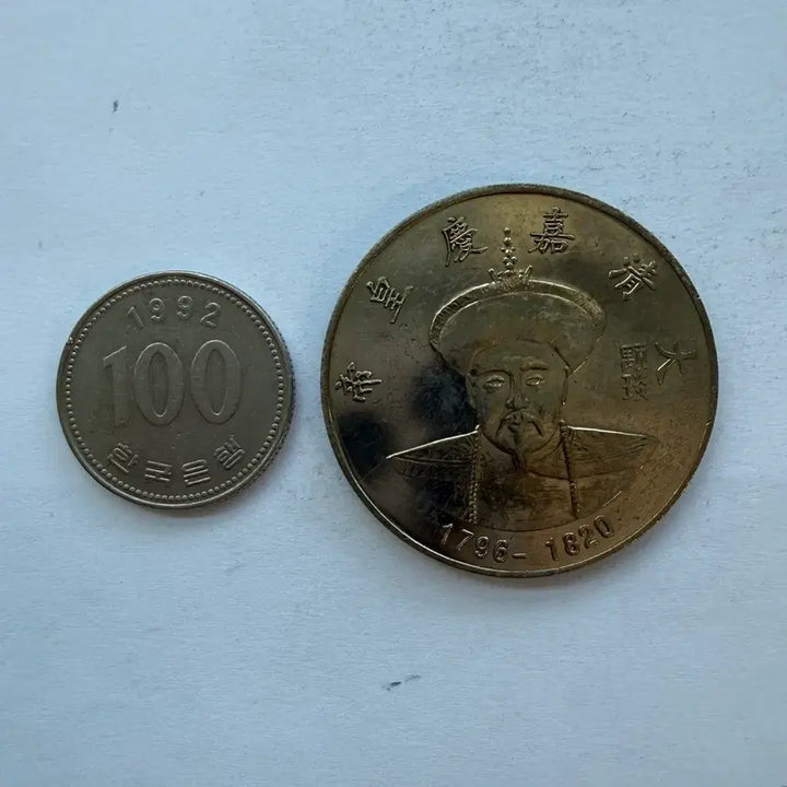 [BUNJANG] Chinese Qing Dynasty Jiaqing Emperor Commemorative Coin / [제원불명 주화] 중국 청나라 가경제 기념 동전 S2999