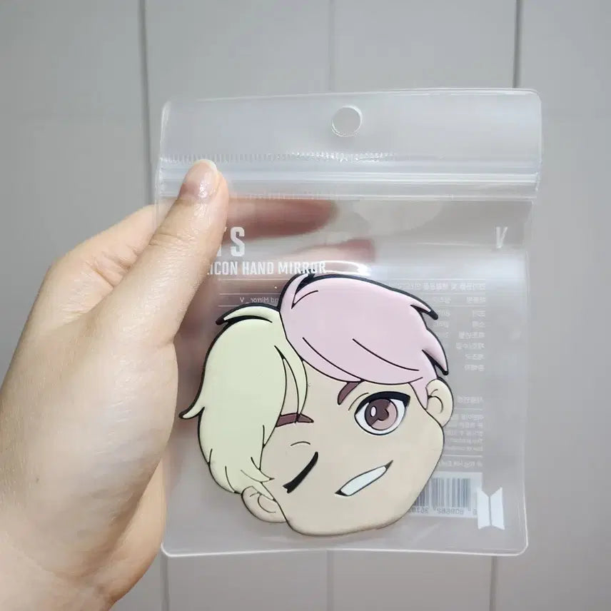 [BUNJANG] BTS V V Silicone Hand Mirror (Character) / BTS 뷔 V 실리콘 핸드미러 (캐릭터)