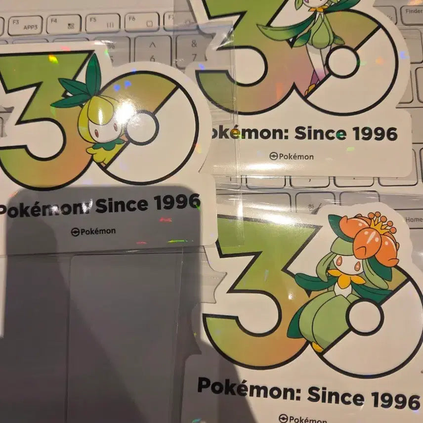 [BUNJANG] Pokemon 30th Anniversary Sticker Set (Chirean, Dedenne, Hisuian Dedenne) / 포켓몬 30주년 기념 스티커(치릴리+드레디어+드레디어 히스이 세트)