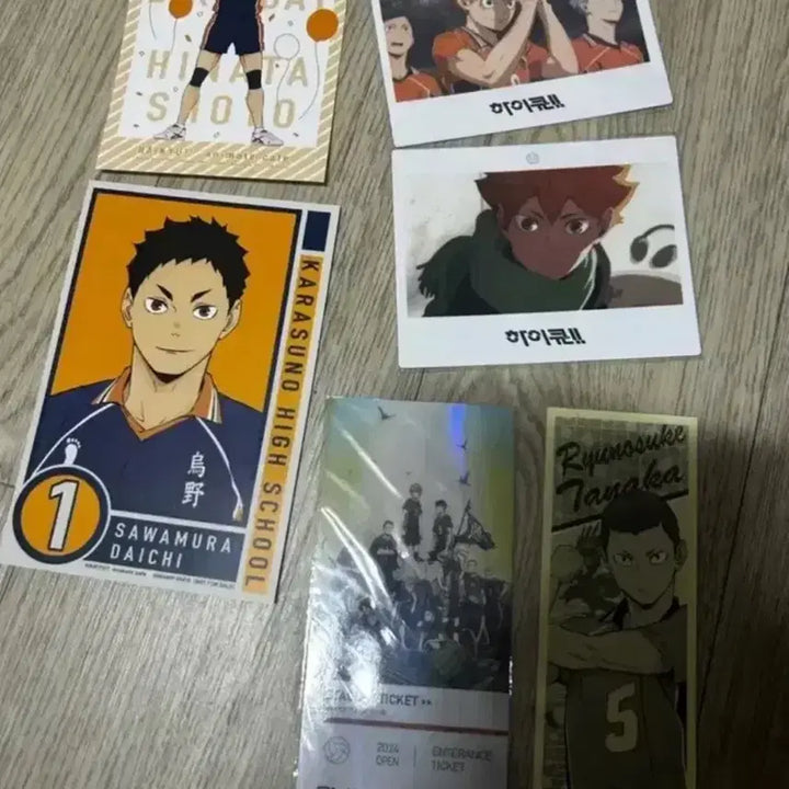 [BUNJANG] Haikyuu!! Hinata Shoyo Acrylic Stand &amp; Photocard Set / 오늘만 할인) 하이큐 히나타 굿즈 아크릴스탠드 폴라 포카