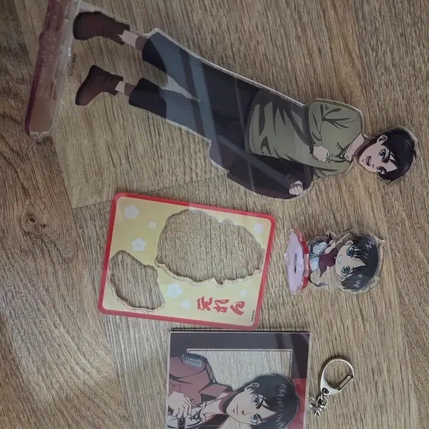 [BUNJANG] Attack on Titan Eren Acrylic Stand Goods Set / 진격의 거인 에렌 아크릴 스탠드 굿즈 세트