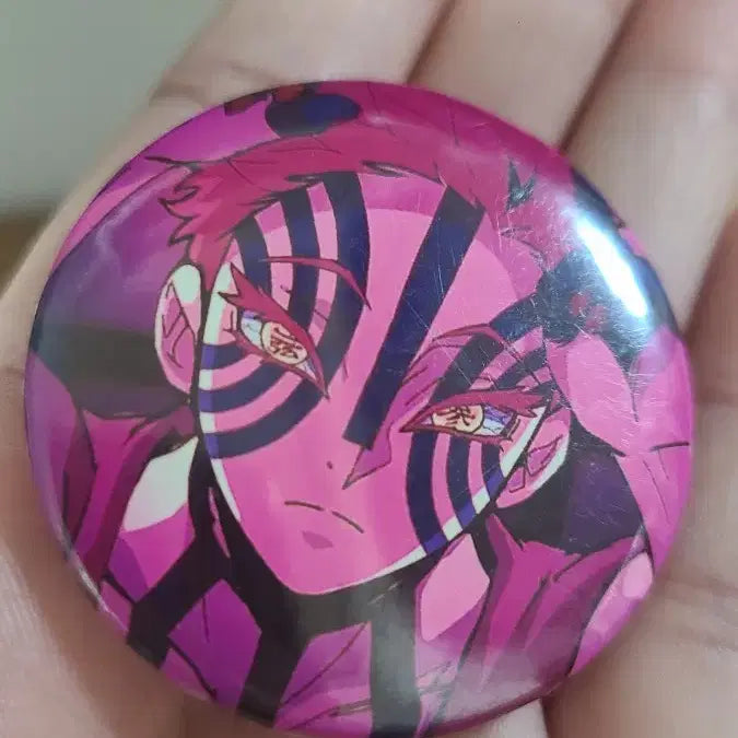 [BUNJANG] Kimetsu no Yaiba Akaza Hakuji Can Badge / 귀멸의칼날 아카자 하쿠지 캔뱃지 팝니다