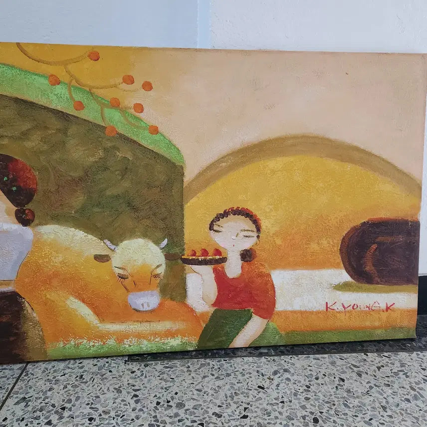 [BUNJANG] Large Oil Painting "Dongshim" / 대형 유화작품 동심