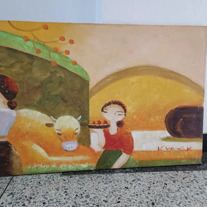 [BUNJANG] Large Oil Painting "Dongshim" / 대형 유화작품 동심