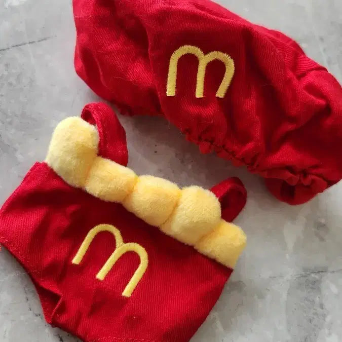 [BUNJANG] 20cm Potato Fries Set Doll Clothes (Unused) / 솜인형 인형옷 20cm 감자튀김세트 미사용 솜깅