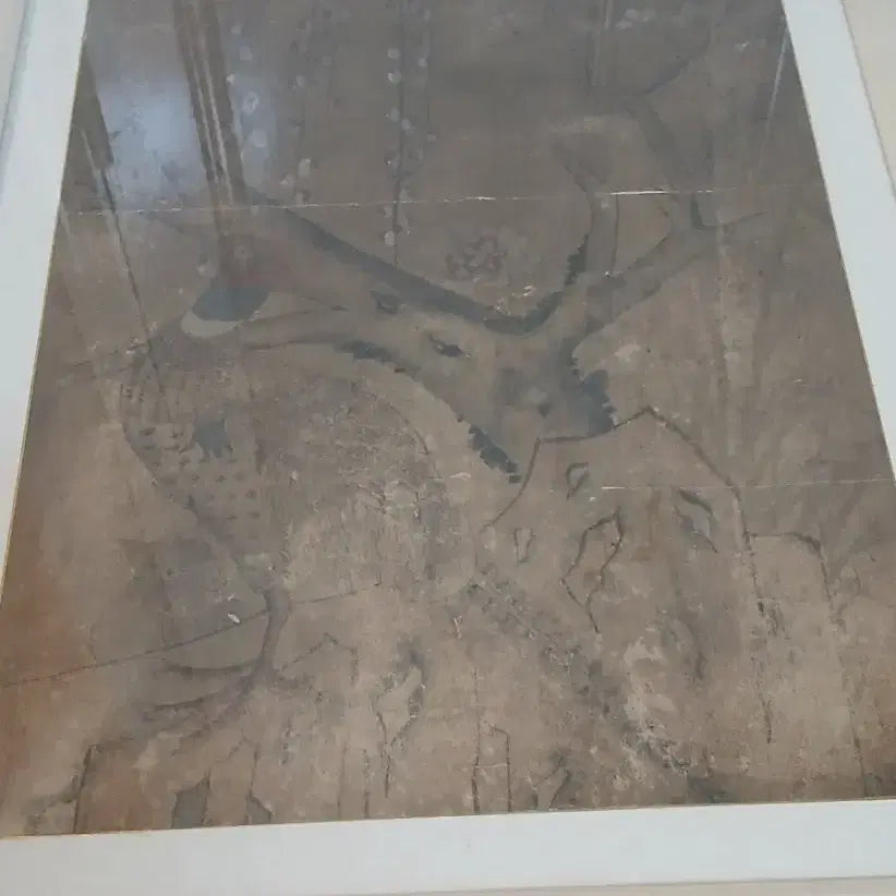 [BUNJANG] Korean Folk Painting of Pheasant on Rock / 오래된민화