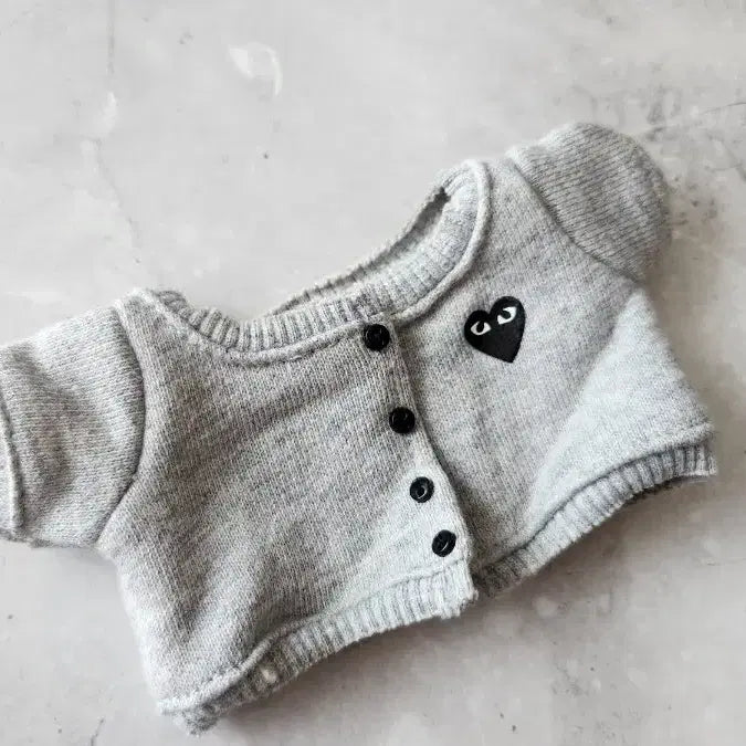 [BUNJANG] 20cm Comme des Garçons Cardigan for Plushies / 무속성 인형옷 20cm 꼼데가디건 솜인형 20깅