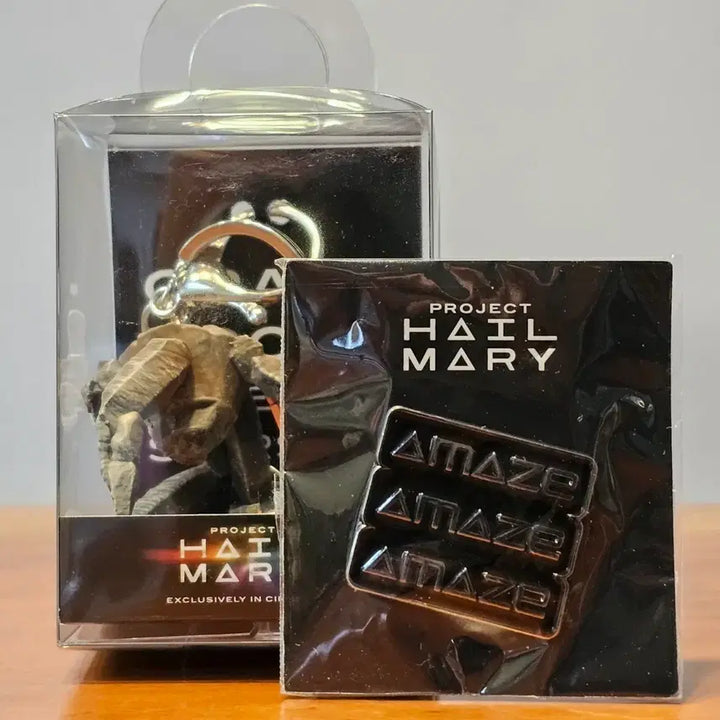 [BUNJANG] Project Hail Mary Rocky Keyring, Amaze Pin, and Grace Keyring Set / 프로젝트 헤일메리 로키 키링 + 어메이즈 핀 + 그레이스 키링