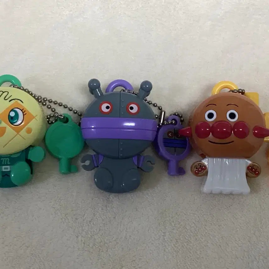 [BUNJANG] Anpanman Classic Keychains Set / 호빵맨 고전 열쇠
