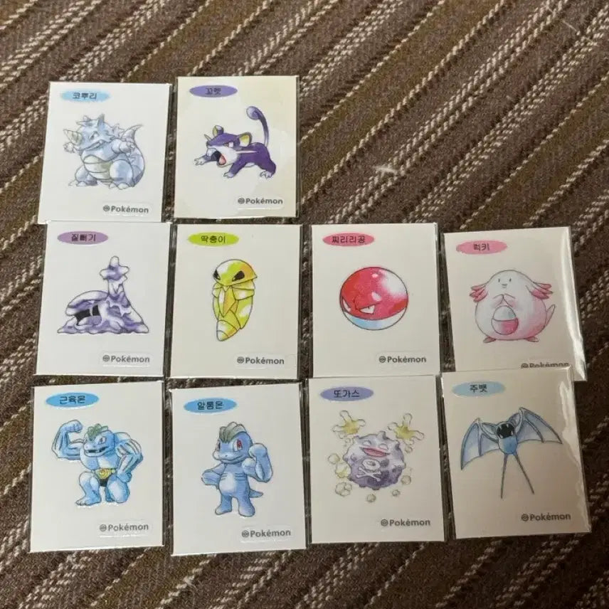 [SOLD OUT] 포켓몬 30주년 기념 아트워크 띠부씰 10종