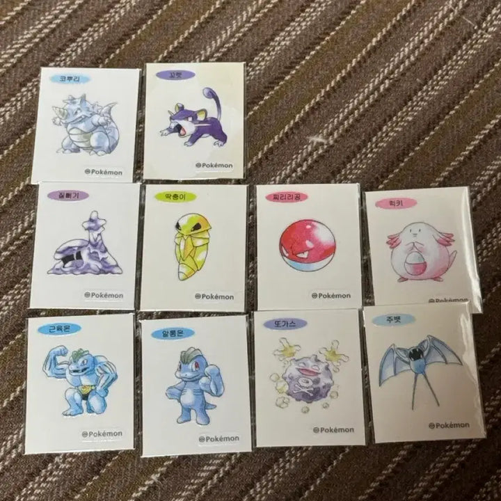 [SOLD OUT] 포켓몬 30주년 기념 아트워크 띠부씰 10종
