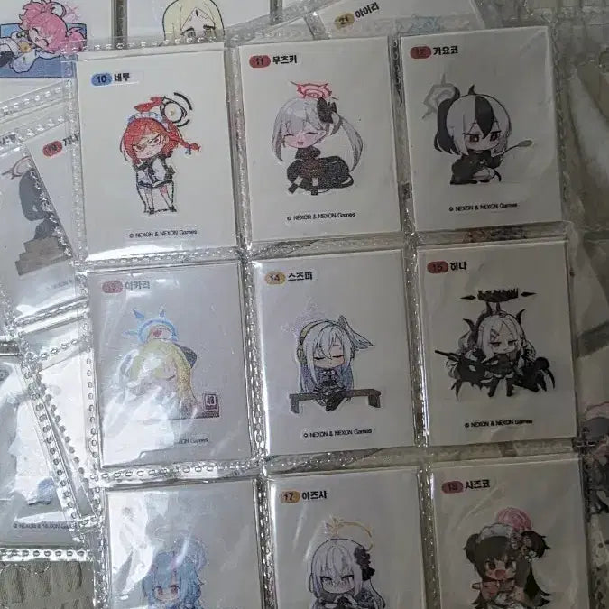 [BUNJANG] Blue Archive Tteokbokki Seal Collection (Excluding Yuuka) / 블루아카이브 띠부씰 시즌1 유우카제외 올컬렉 가격제시