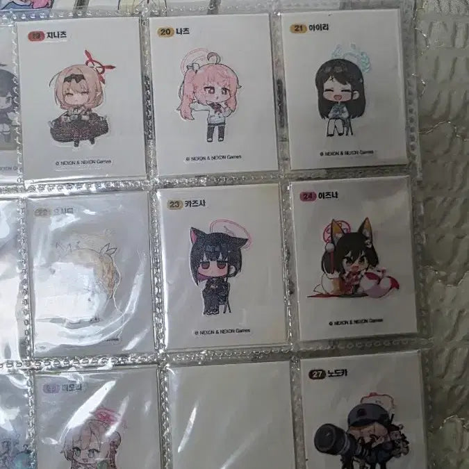 [BUNJANG] Blue Archive Tteokbokki Seal Collection (Excluding Yuuka) / 블루아카이브 띠부씰 시즌1 유우카제외 올컬렉 가격제시