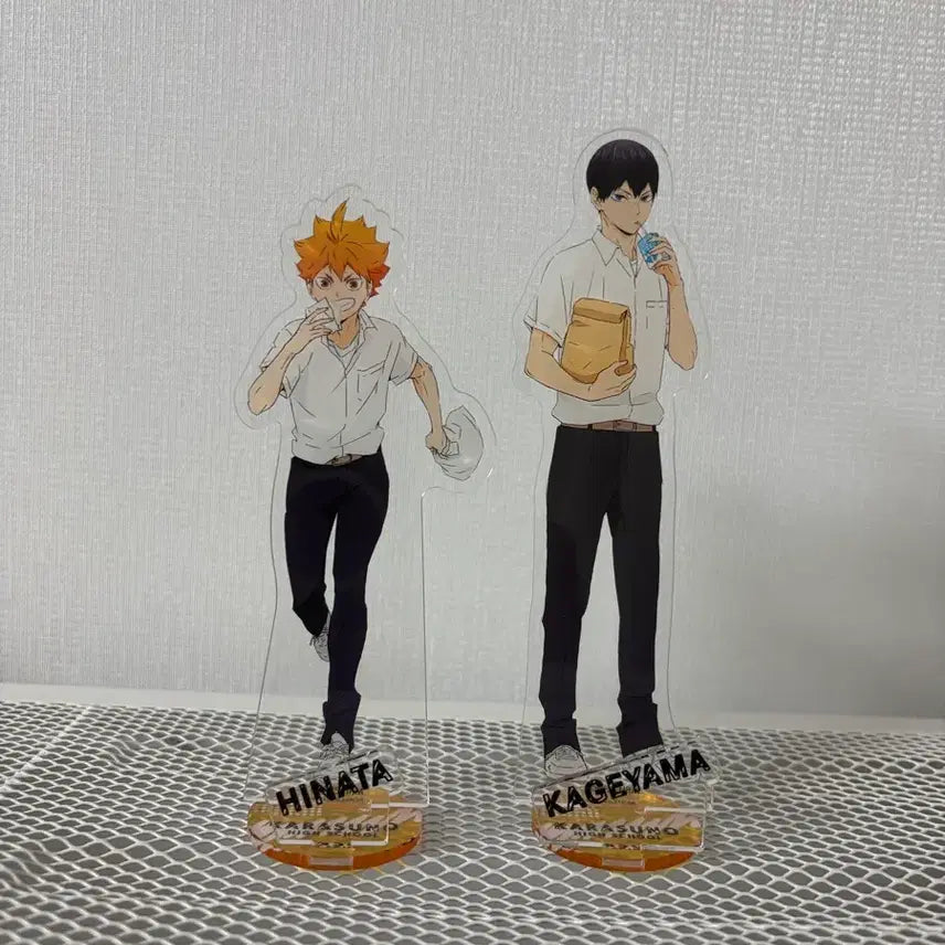 [BUNJANG] Haikyuu!! Lunch Acrylic Standee Set - Hinata &amp; Kageyama / 하이큐 점심 아크릴 히나타 카게야마 일괄