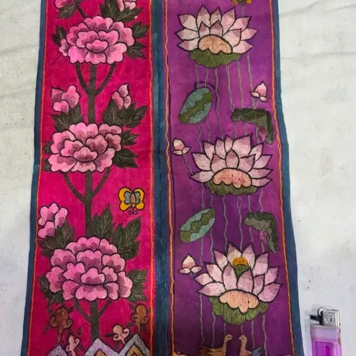 [BUNJANG] Vintage Embroidered Scroll / 옛날 자수 / 수명대