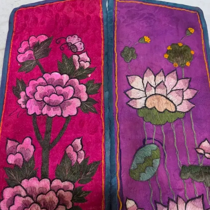 [BUNJANG] Vintage Embroidered Scroll / 옛날 자수 / 수명대