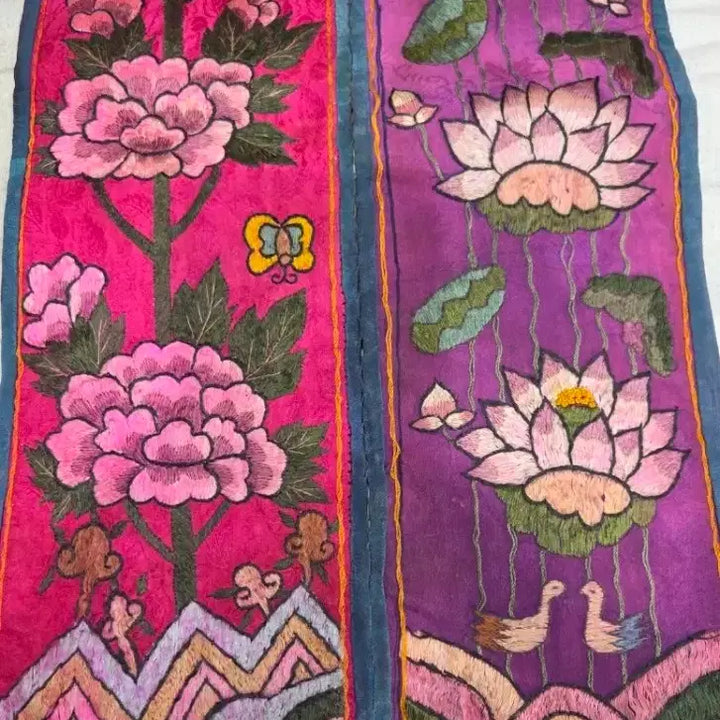 [BUNJANG] Vintage Embroidered Scroll / 옛날 자수 / 수명대