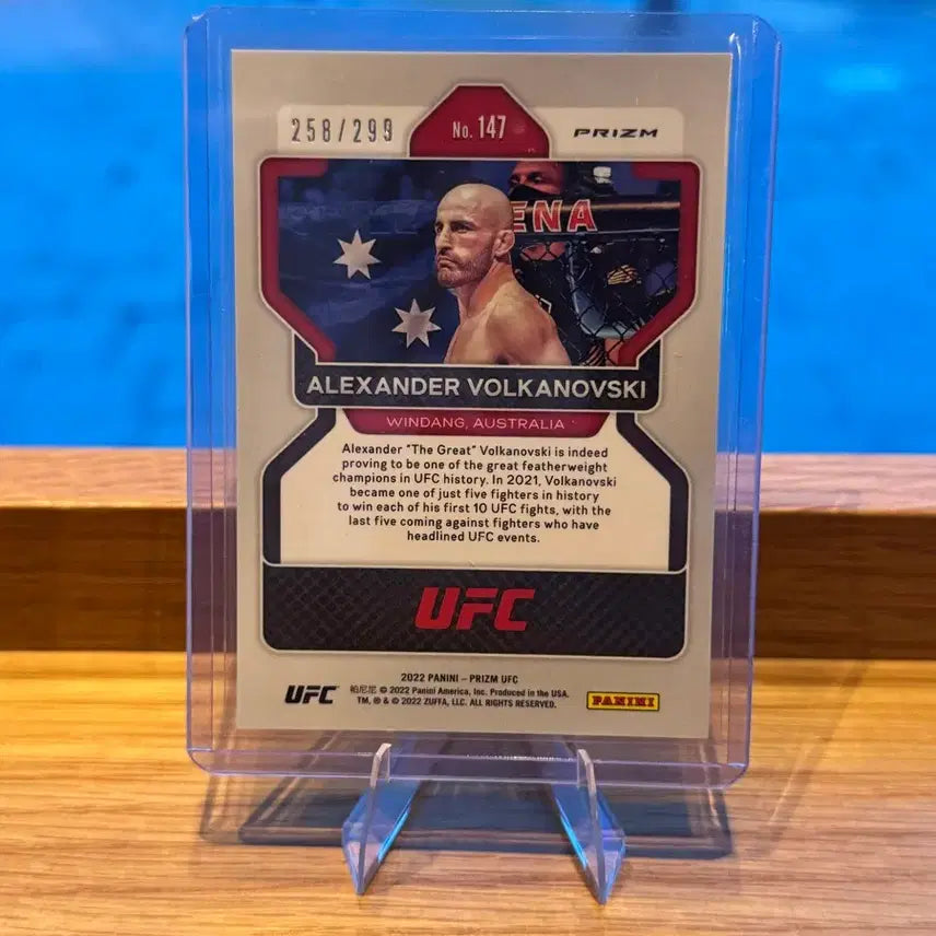 [BUNJANG] UFC Volkanovski Prism Card Limited Edition 299 / UFC 볼카노프스키 프리즘 카드 299한정