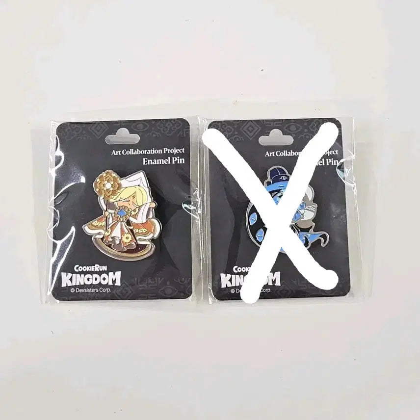 [BUNJANG] Cookierun Kingdom Seafoam Cookie Enamel Pin Button / 쿠키런 킹덤 퓨바 에나멜 핀버튼 핀빼찌