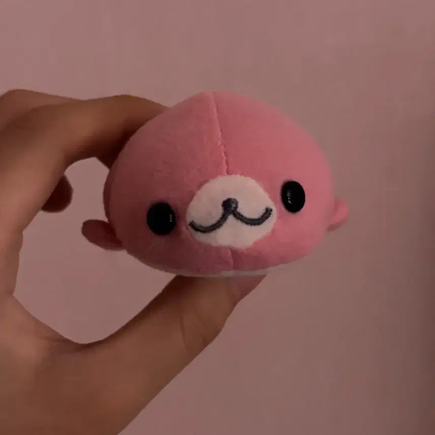 [BUNJANG] Pink Sesame Mamegoma Plush Doll / 핑크 참깨 마메고마 인형