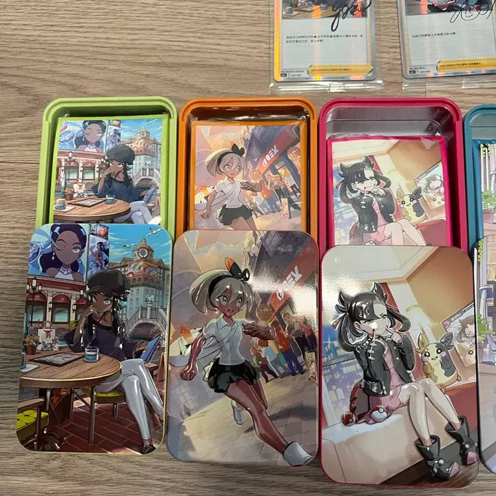 [BUNJANG] Pokemon Trainer Card &amp; Tin Case Sleeve Set (Mid-Print, Sealed) / 포켓몬카드 트레이너 카드 + 틴케이스 슬리브 중판 미개봉세트